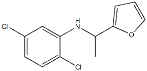 2,5-dichloro-N-[1-(furan-2-yl)ethyl]aniline Struktur