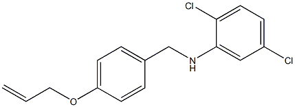 2,5-dichloro-N-{[4-(prop-2-en-1-yloxy)phenyl]methyl}aniline Struktur