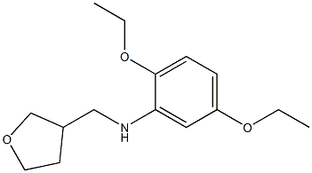 2,5-diethoxy-N-(oxolan-3-ylmethyl)aniline Struktur