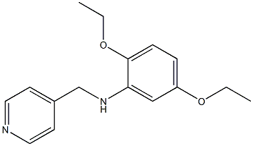 2,5-diethoxy-N-(pyridin-4-ylmethyl)aniline Struktur