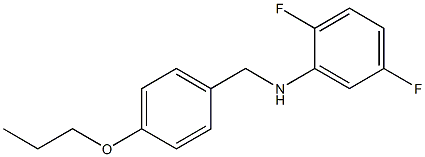 2,5-difluoro-N-[(4-propoxyphenyl)methyl]aniline Struktur