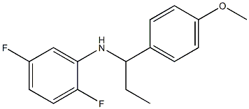 2,5-difluoro-N-[1-(4-methoxyphenyl)propyl]aniline Struktur