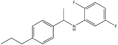 2,5-difluoro-N-[1-(4-propylphenyl)ethyl]aniline Struktur