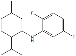 2,5-difluoro-N-[5-methyl-2-(propan-2-yl)cyclohexyl]aniline Struktur