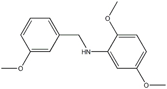 2,5-dimethoxy-N-[(3-methoxyphenyl)methyl]aniline Struktur