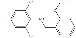 2,6-dibromo-N-[(2-ethoxyphenyl)methyl]-4-methylaniline Struktur