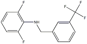 2,6-difluoro-N-{[3-(trifluoromethyl)phenyl]methyl}aniline Struktur