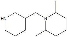 2,6-dimethyl-1-(piperidin-3-ylmethyl)piperidine Struktur