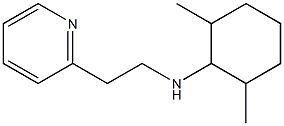 2,6-dimethyl-N-[2-(pyridin-2-yl)ethyl]cyclohexan-1-amine Struktur