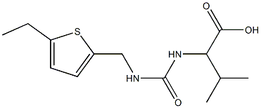 2-[({[(5-ethylthien-2-yl)methyl]amino}carbonyl)amino]-3-methylbutanoic acid Struktur