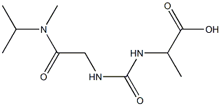 2-[({[methyl(propan-2-yl)carbamoyl]methyl}carbamoyl)amino]propanoic acid Struktur