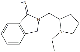 2-[(1-ethylpyrrolidin-2-yl)methyl]-2,3-dihydro-1H-isoindol-1-imine Struktur