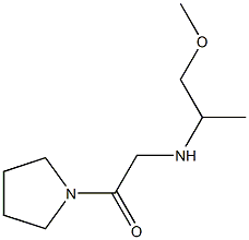 2-[(1-methoxypropan-2-yl)amino]-1-(pyrrolidin-1-yl)ethan-1-one Struktur