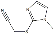 2-[(1-methyl-1H-imidazol-2-yl)sulfanyl]acetonitrile Struktur