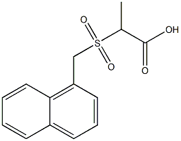 2-[(1-naphthylmethyl)sulfonyl]propanoic acid Struktur