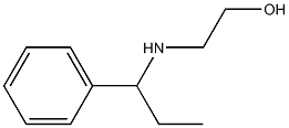 2-[(1-phenylpropyl)amino]ethan-1-ol Struktur