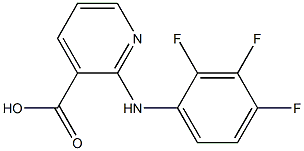 2-[(2,3,4-trifluorophenyl)amino]pyridine-3-carboxylic acid Struktur