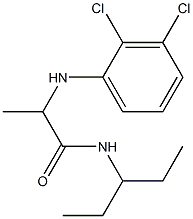 2-[(2,3-dichlorophenyl)amino]-N-(pentan-3-yl)propanamide Struktur