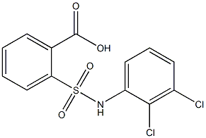 2-[(2,3-dichlorophenyl)sulfamoyl]benzoic acid Struktur