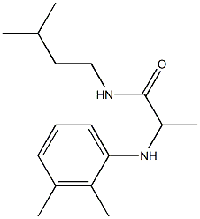 2-[(2,3-dimethylphenyl)amino]-N-(3-methylbutyl)propanamide Struktur