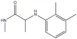 2-[(2,3-dimethylphenyl)amino]-N-methylpropanamide Struktur