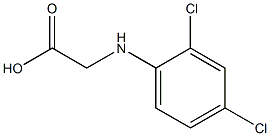 2-[(2,4-dichlorophenyl)amino]acetic acid Struktur