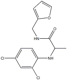 2-[(2,4-dichlorophenyl)amino]-N-(furan-2-ylmethyl)propanamide Struktur