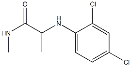 2-[(2,4-dichlorophenyl)amino]-N-methylpropanamide Struktur