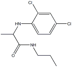 2-[(2,4-dichlorophenyl)amino]-N-propylpropanamide Struktur