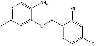 2-[(2,4-dichlorophenyl)methoxy]-4-methylaniline Struktur