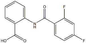 2-[(2,4-difluorobenzoyl)amino]benzoic acid Struktur