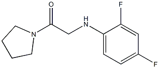 2-[(2,4-difluorophenyl)amino]-1-(pyrrolidin-1-yl)ethan-1-one Struktur