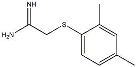 2-[(2,4-dimethylphenyl)sulfanyl]ethanimidamide Struktur