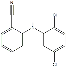 2-[(2,5-dichlorophenyl)amino]benzonitrile Struktur