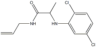 2-[(2,5-dichlorophenyl)amino]-N-(prop-2-en-1-yl)propanamide Struktur