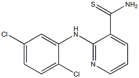 2-[(2,5-dichlorophenyl)amino]pyridine-3-carbothioamide Struktur