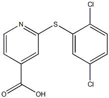 2-[(2,5-dichlorophenyl)sulfanyl]pyridine-4-carboxylic acid Struktur