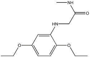 2-[(2,5-diethoxyphenyl)amino]-N-methylacetamide Struktur