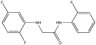 2-[(2,5-difluorophenyl)amino]-N-(2-fluorophenyl)acetamide Struktur