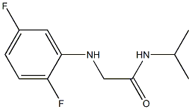 2-[(2,5-difluorophenyl)amino]-N-(propan-2-yl)acetamide Struktur