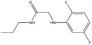 2-[(2,5-difluorophenyl)amino]-N-propylacetamide Struktur