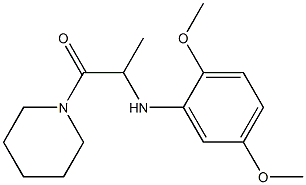 2-[(2,5-dimethoxyphenyl)amino]-1-(piperidin-1-yl)propan-1-one Struktur