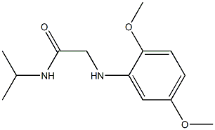 2-[(2,5-dimethoxyphenyl)amino]-N-(propan-2-yl)acetamide Struktur