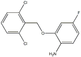 2-[(2,6-dichlorophenyl)methoxy]-4-fluoroaniline Struktur