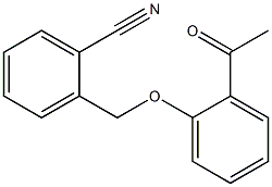 2-[(2-acetylphenoxy)methyl]benzonitrile Struktur