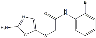 2-[(2-amino-1,3-thiazol-5-yl)thio]-N-(2-bromophenyl)acetamide Struktur