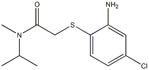 2-[(2-amino-4-chlorophenyl)sulfanyl]-N-methyl-N-(propan-2-yl)acetamide Struktur