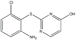 2-[(2-amino-6-chlorophenyl)sulfanyl]pyrimidin-4-ol Struktur