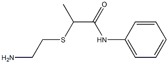 2-[(2-aminoethyl)sulfanyl]-N-phenylpropanamide Struktur