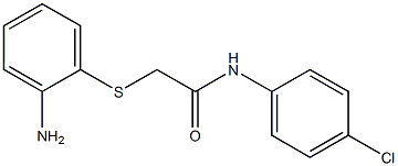 2-[(2-aminophenyl)thio]-N-(4-chlorophenyl)acetamide Struktur